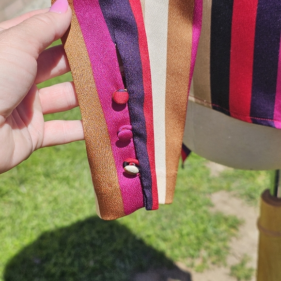 Vince Camuto striped silky blouse - Picture 2 of 6